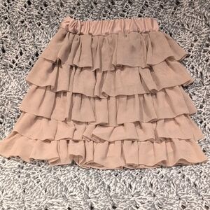 254 -🎀✨ Womens - Dreamy Ruffle Skirt | Soft Pink  Princess Vibes 💕